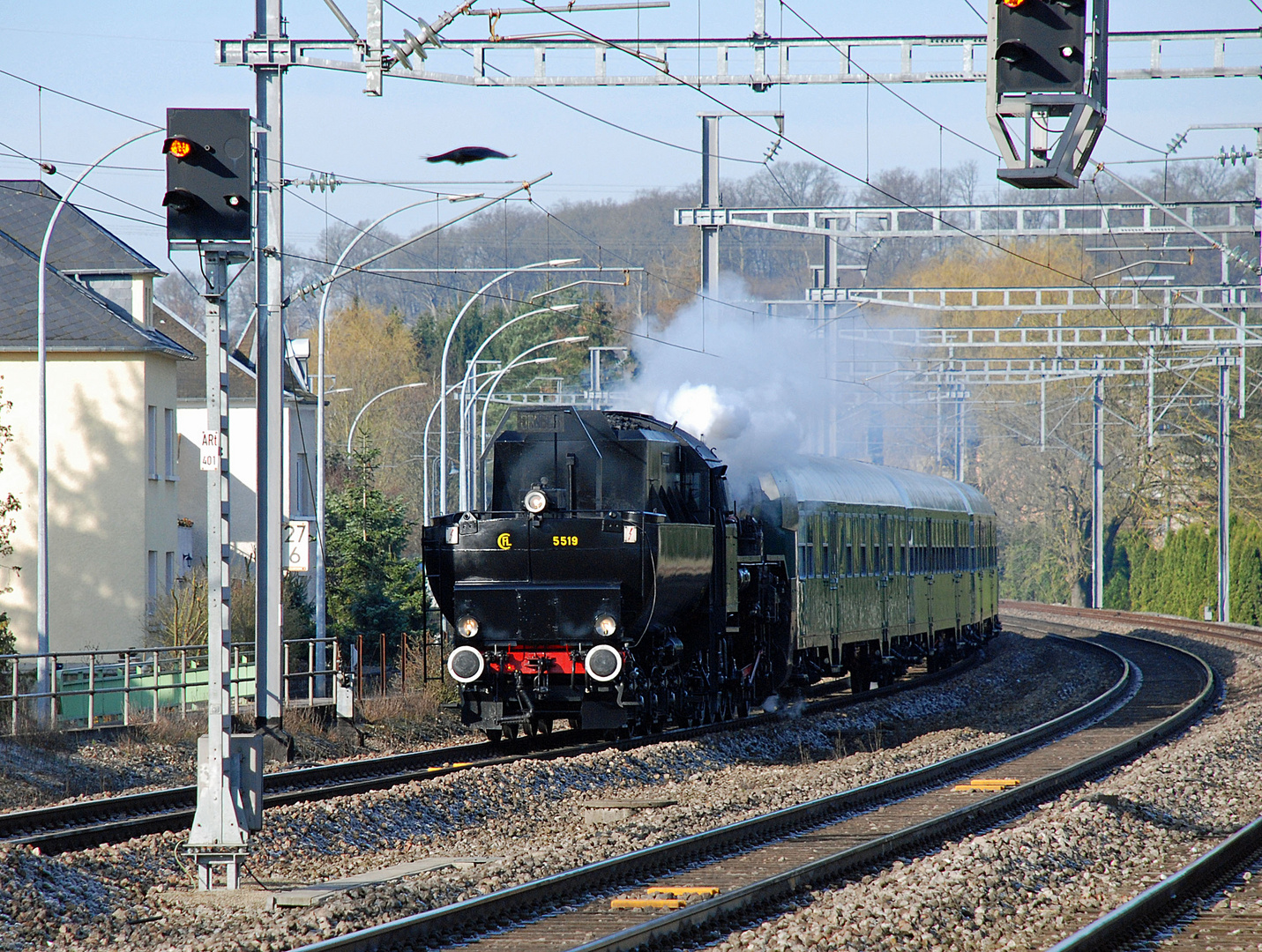 Sonderfahrt CFL 5519 Tender voraus.