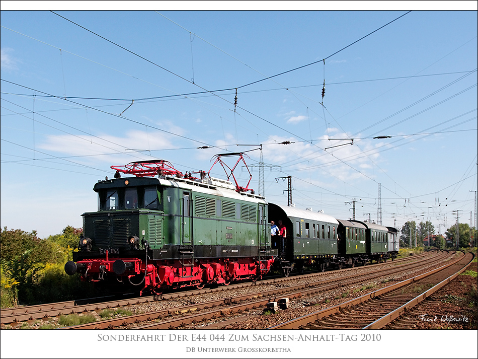 Sonderfahrt der E44 044 zum Sachsen-Anhalt-Tag 2010