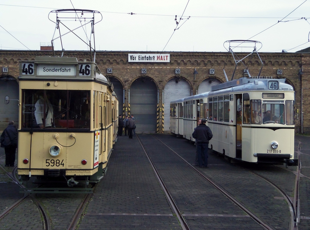 Sonderfahrt , Motto 111 Jahre Straßenbahnhof Niederschönhausen