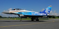 Sonderlackierung eines Eurofighter vom Taktischen Luftwaffengeschwader 74 in Neuburg