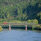 Sonderzug auf der Neckargemünder Eisenbahnbrücke - Stretchversion