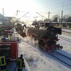 Sonderzug beim Wasserfassen in Celle