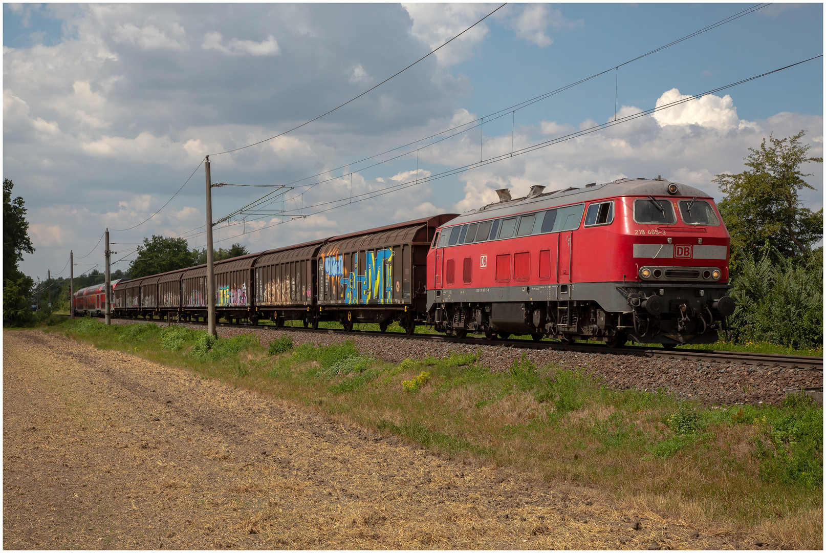 Sonderzug  BR-Radltour mit BR 218