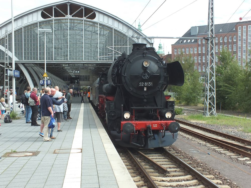 Sonderzug im Lübecker Hbf.