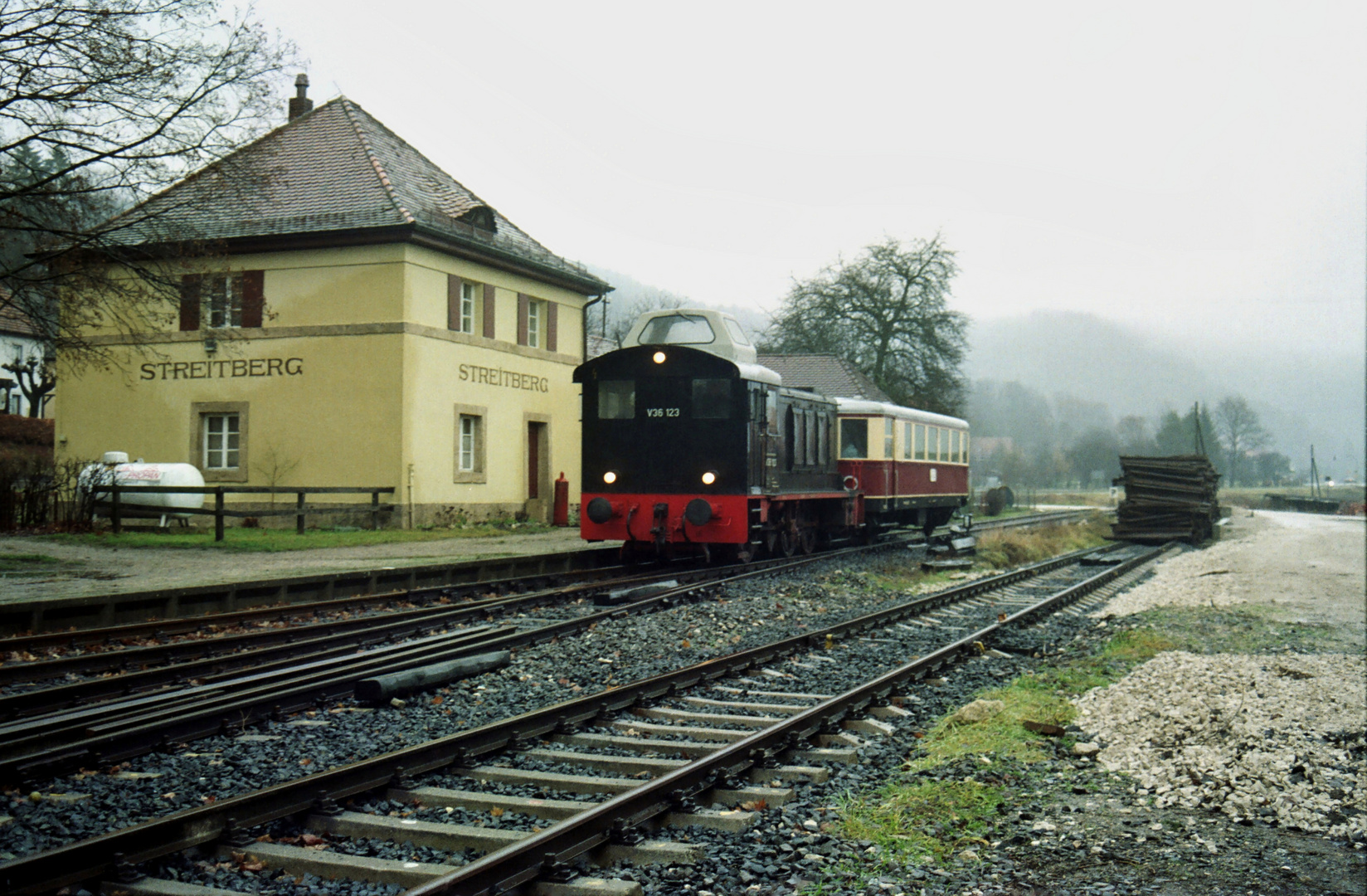 Sonderzug mit V 36 123 in Streitberg