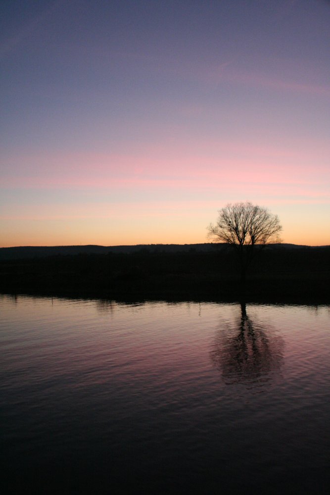 Sonenaufgang an der Mosel (Luxemburg)