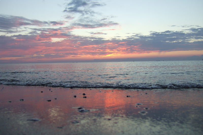 Sonenuntergang am strand