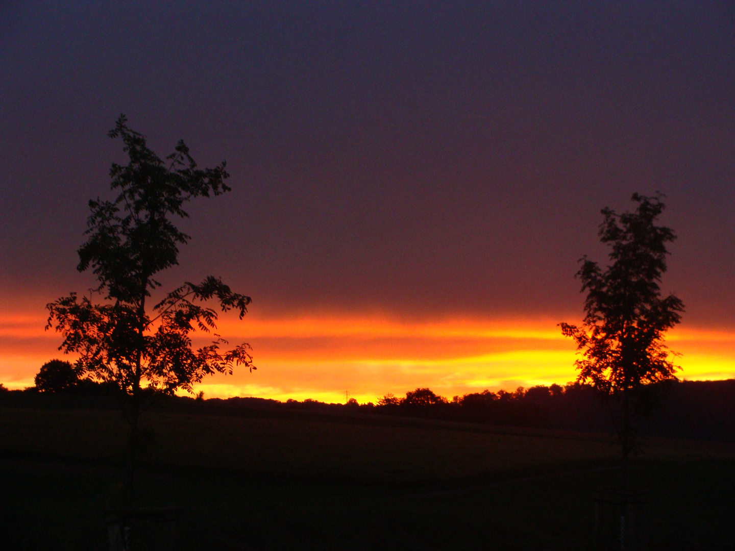 Sonenuntergang nach einem gewitter