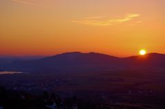 Sonenuntergang von Schloss Banz aus