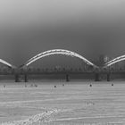 Songhua Bridge in Smoggy Fog 