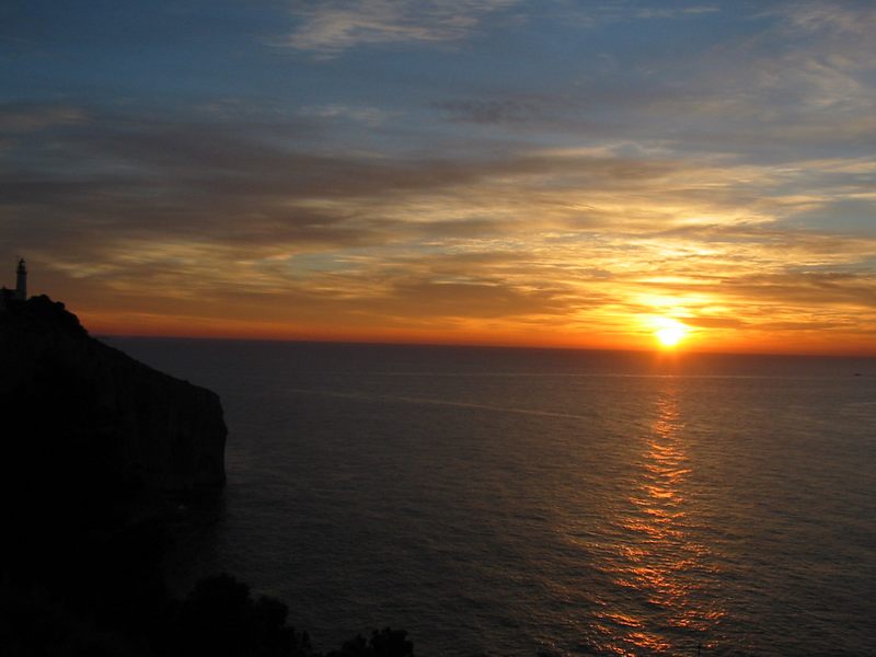 Sonnaufgang an der Costa-Blanca im November