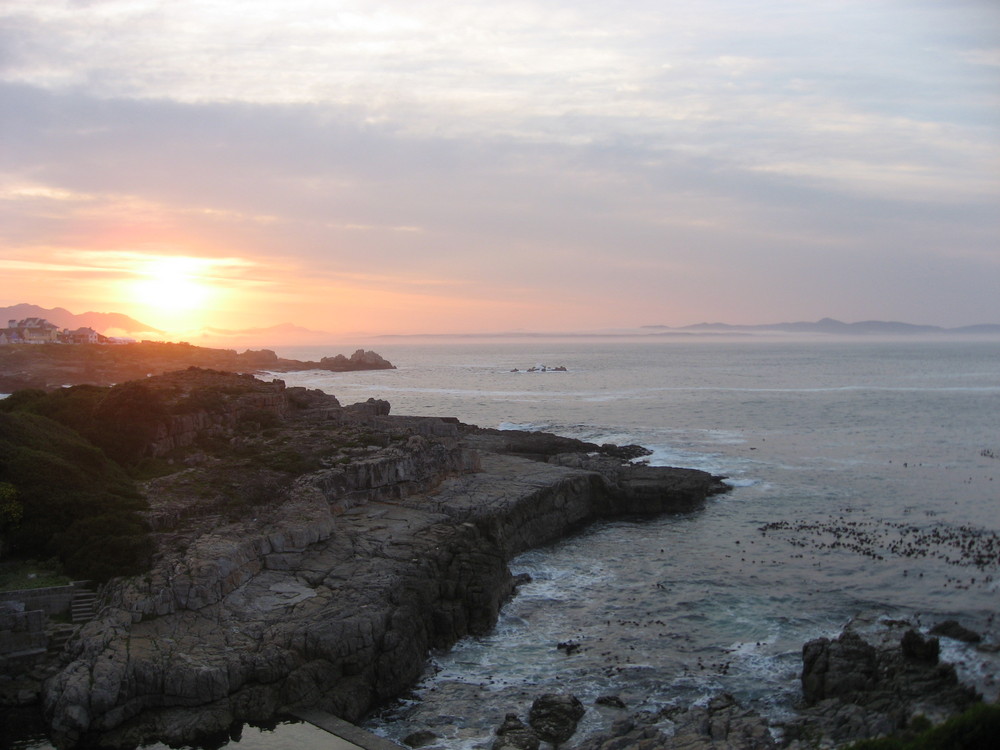 Sonnaufgang in Hermanus, Südafrika