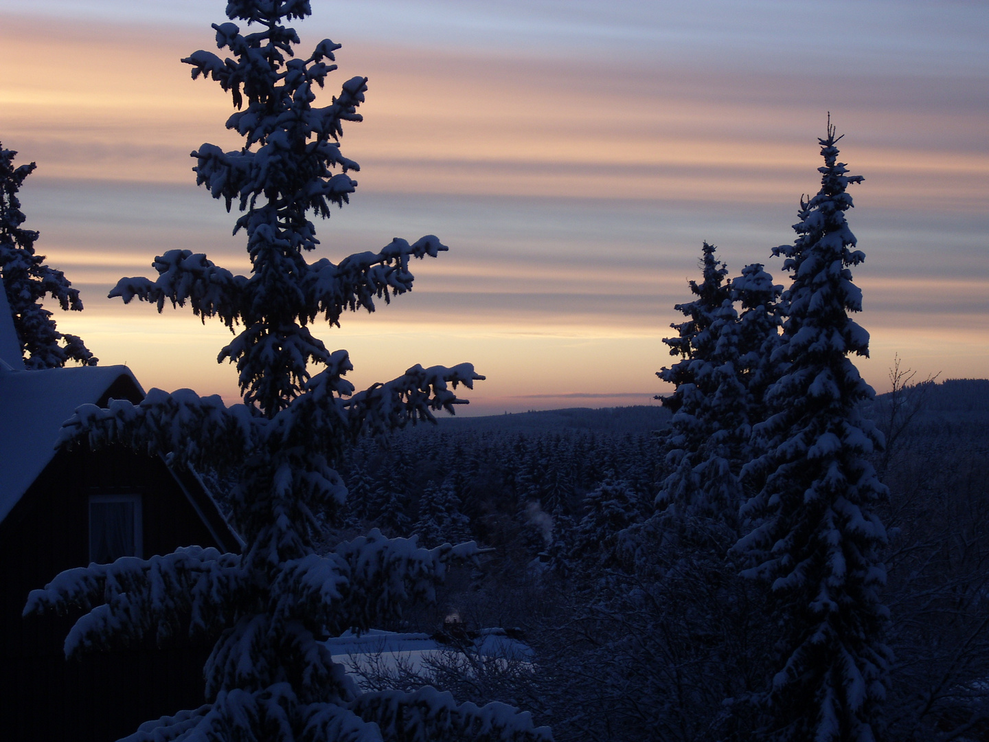 Sonnaufgang über Braunlage