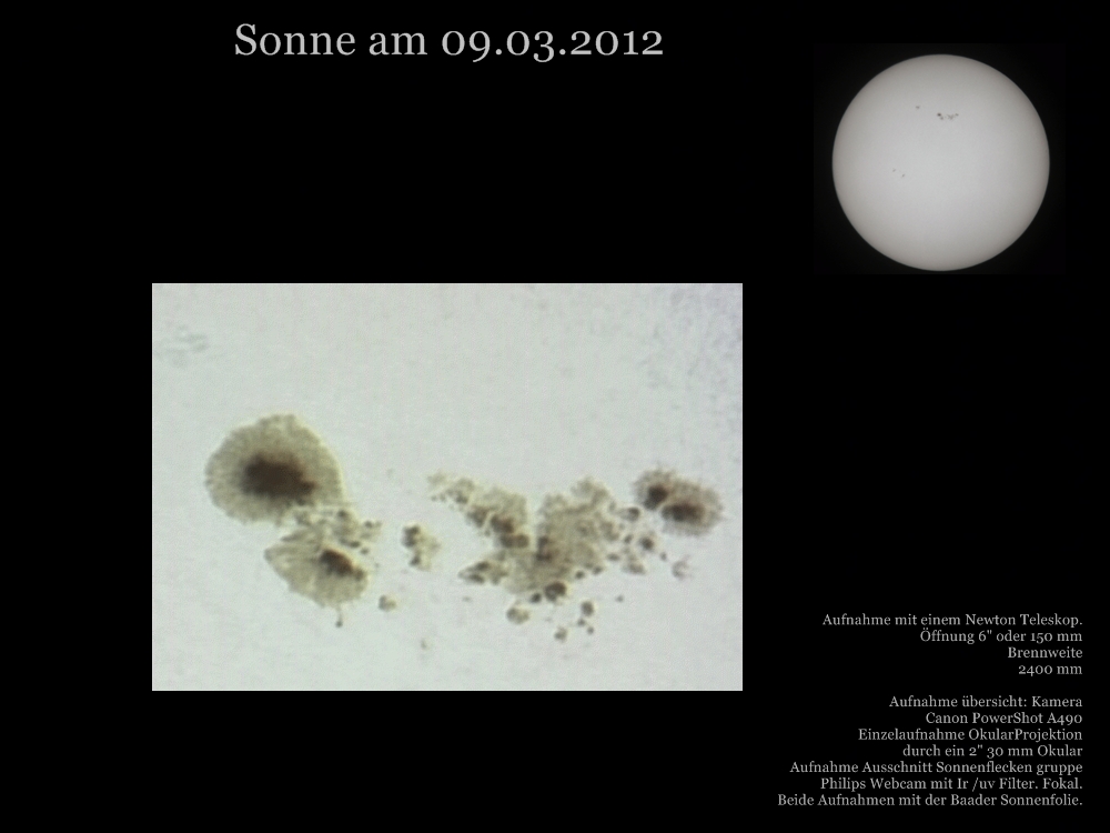 Sonne am 09.03.2012 ca 11:30