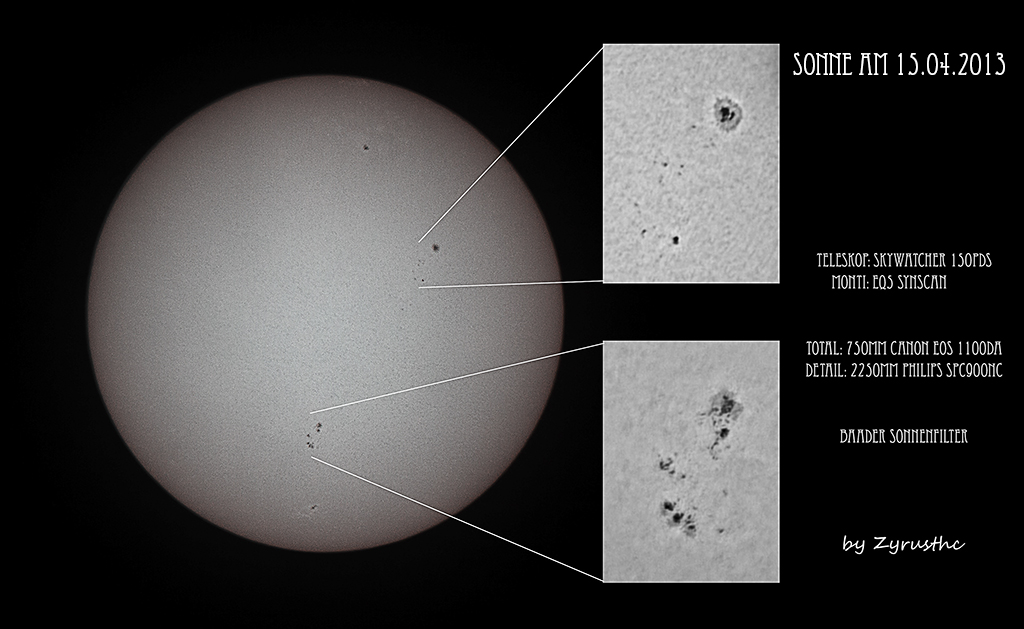 Sonne am 15.04.2013