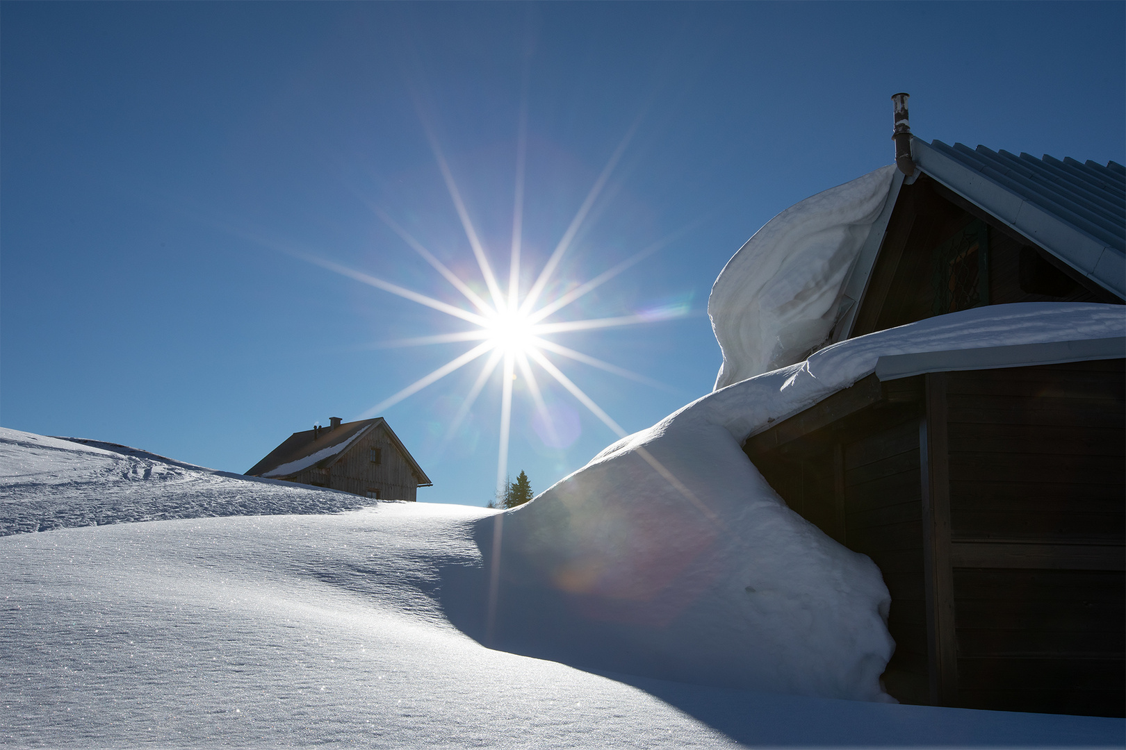 Sonne am Berg ...