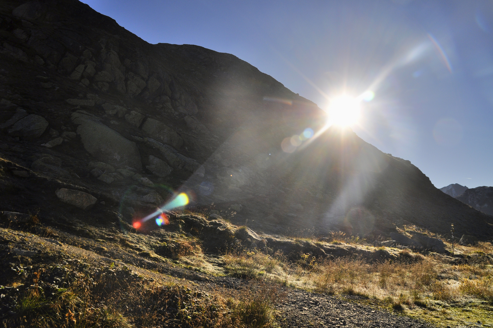 Sonne am Flüelapass