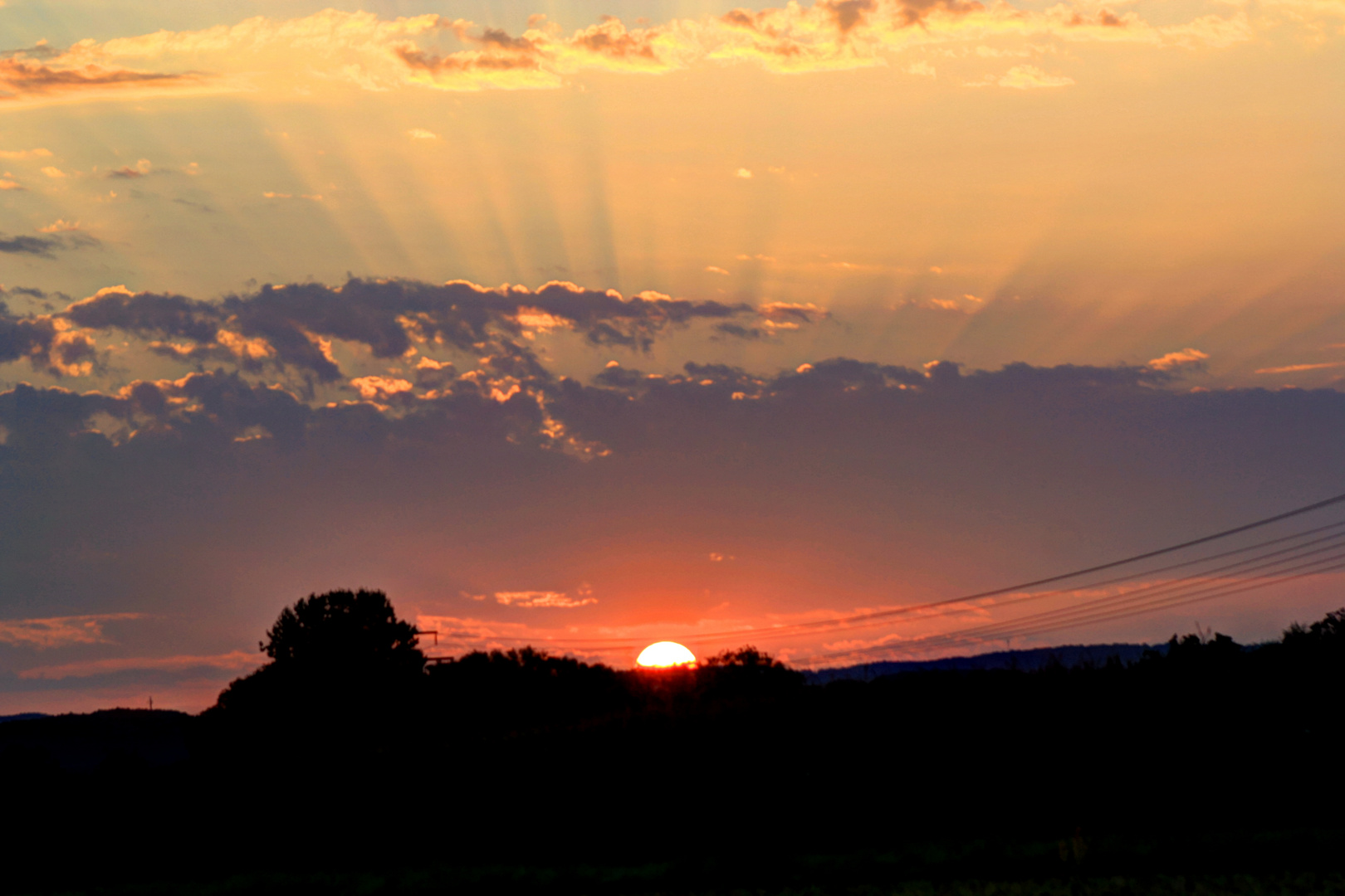 Sonne am frühen Morgen