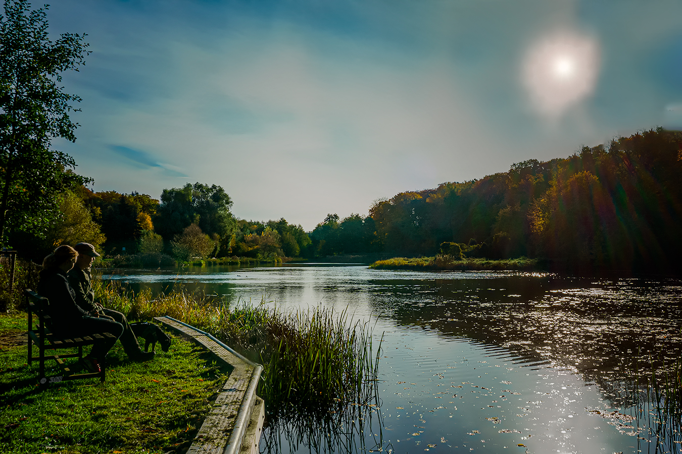 Sonne am Mühlenteich