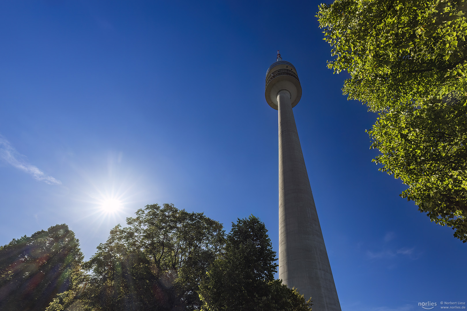 Sonne am Olympiaturm