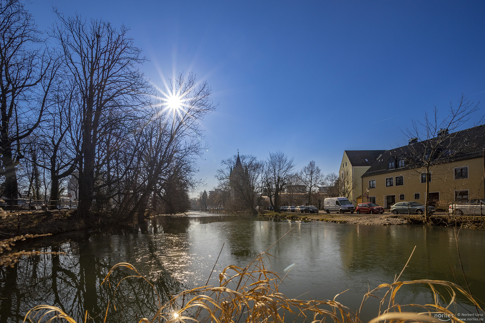 Sonne am Stadtgraben