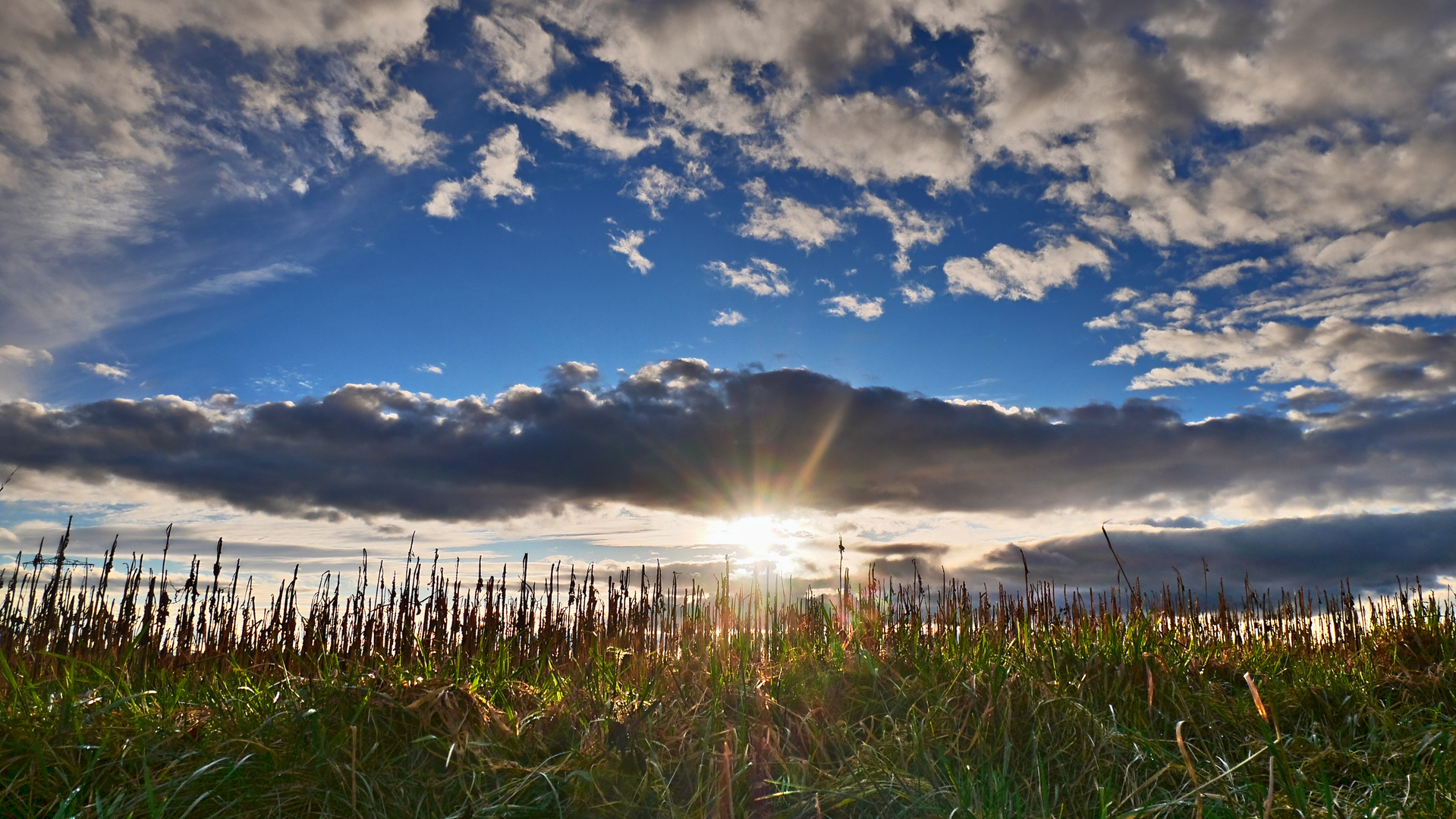 Sonne an einem Wintertag