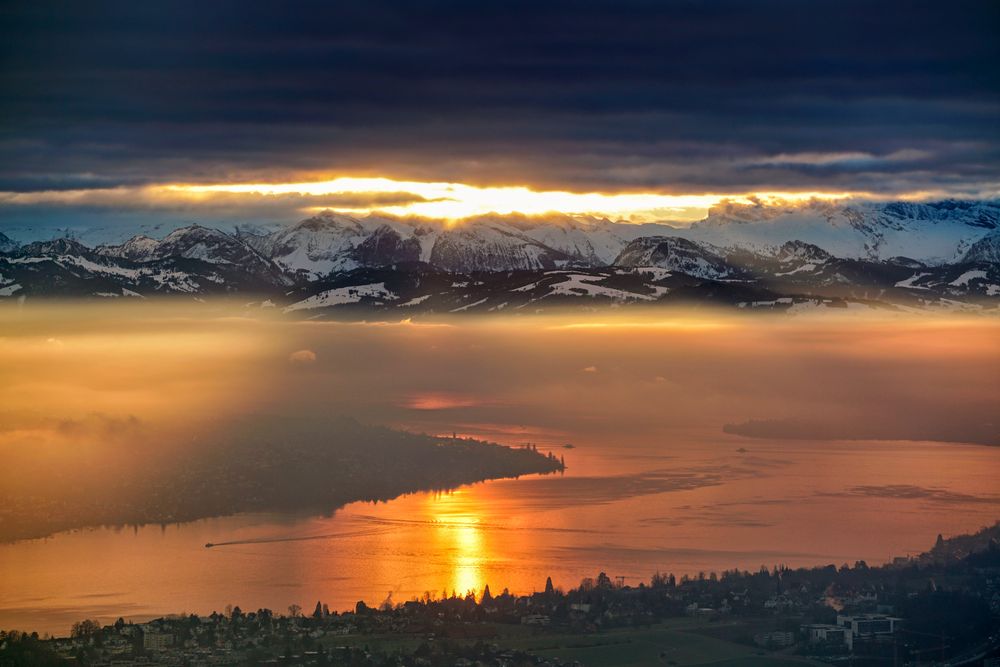 Sonne auf dem See