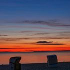 Sonne (aufgehend) Mond und Meer