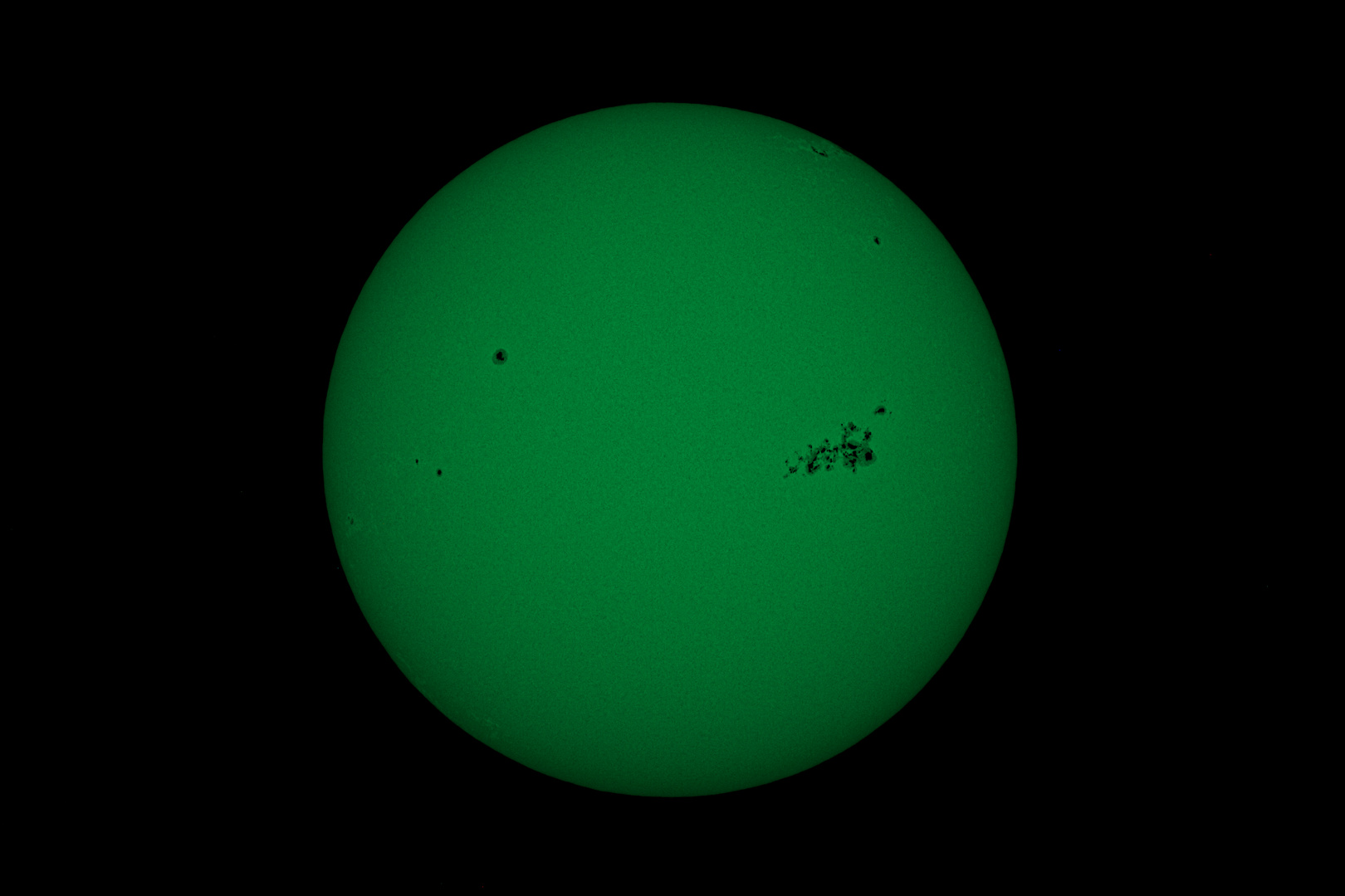 Sonne durch Solar Continuum Filter