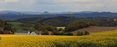 Sonne gab es heute Nachmittag auf dem Lilienstein und der Festung auch mal...