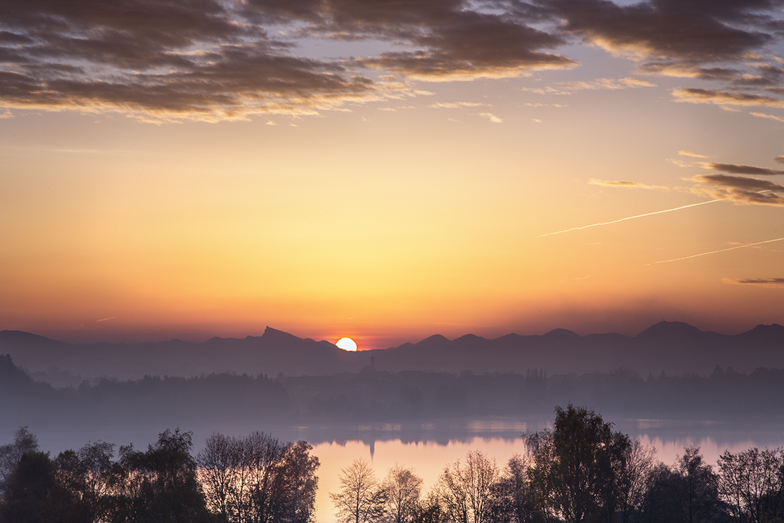 Sonne hinterm Schafberg