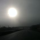 Sonne im dichten Nebel