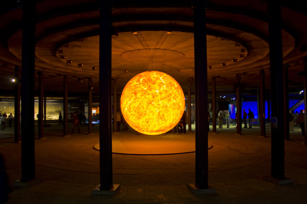 Sonne im Gasometer Oberhausen