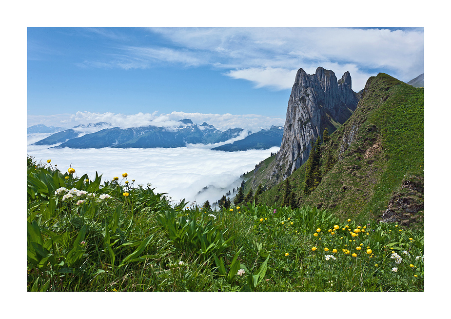 Sonne im Gebirge