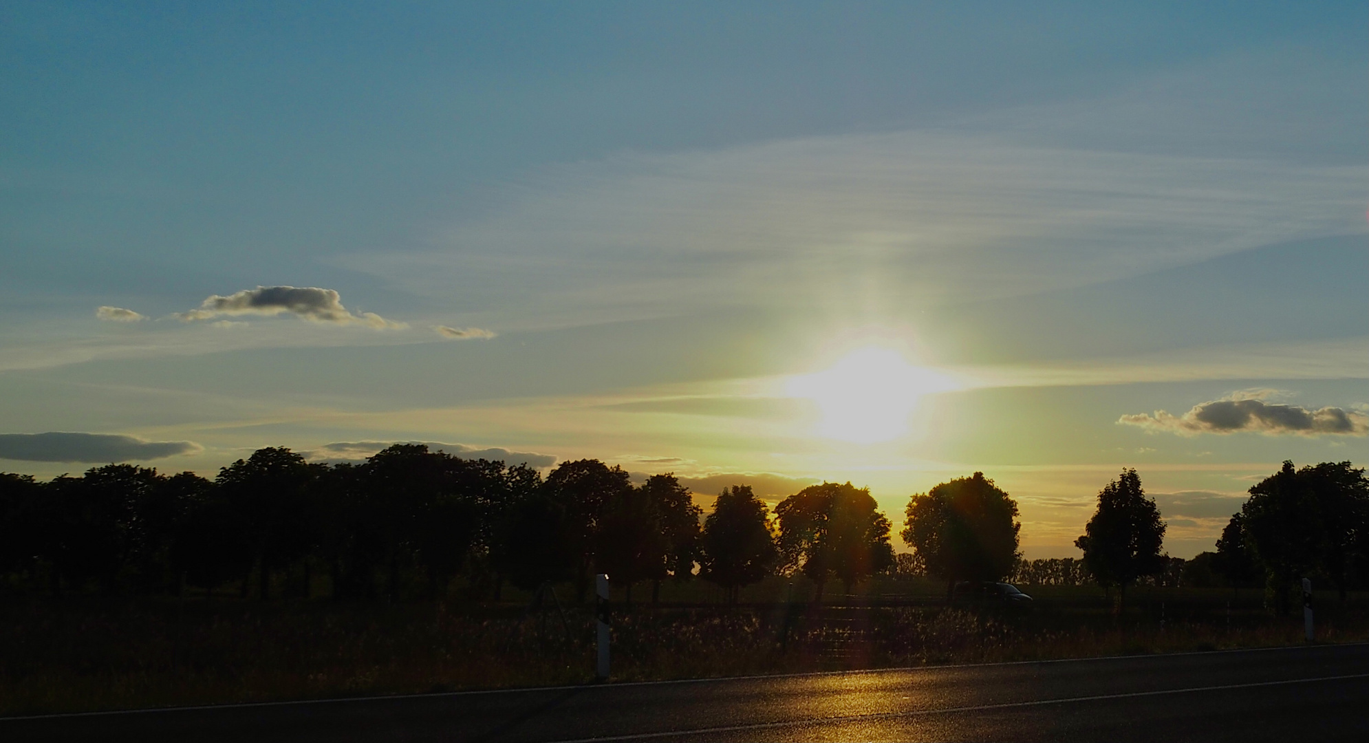 Sonne im Untergang