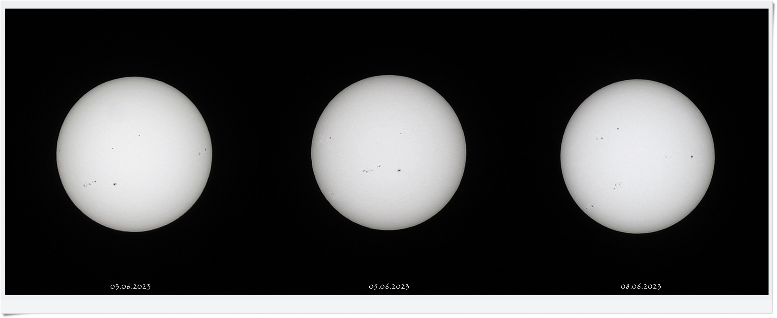 Sonne im Weißlich vom 03.06. bis 08.06.2023