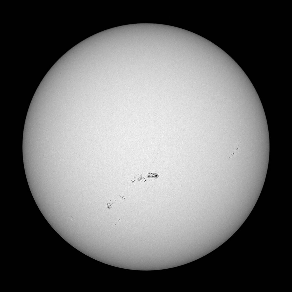 Sonne im Weisslicht mit AR 1785