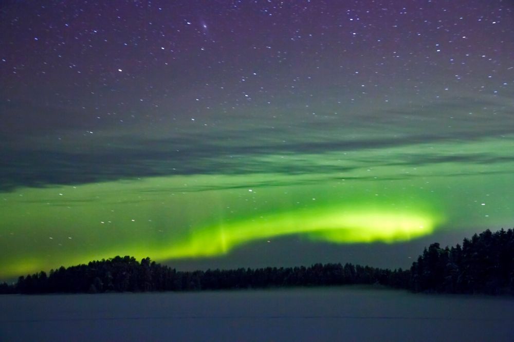 Sonne in der Nacht/Nord-Ost Finnland