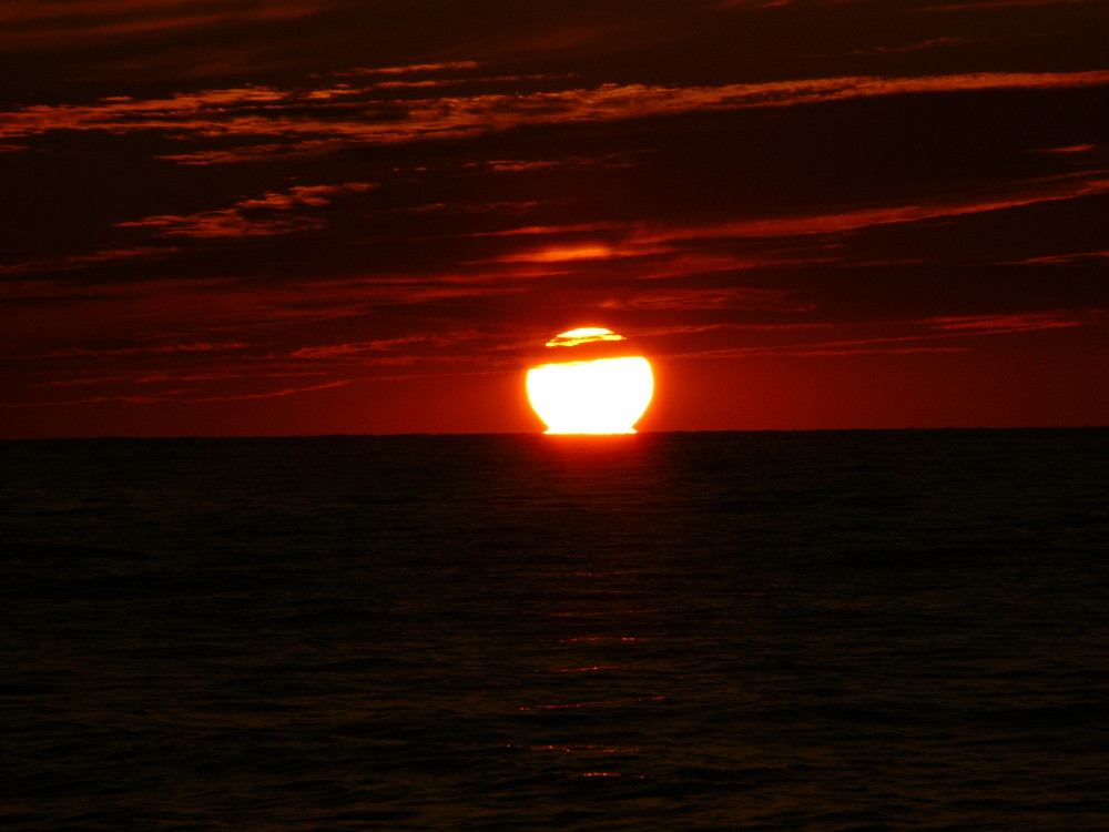 Sonne in der Ostsee