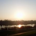 Sonne in der Weser