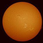 Sonne in H-Alpha und First Light am 15. Juni 2012