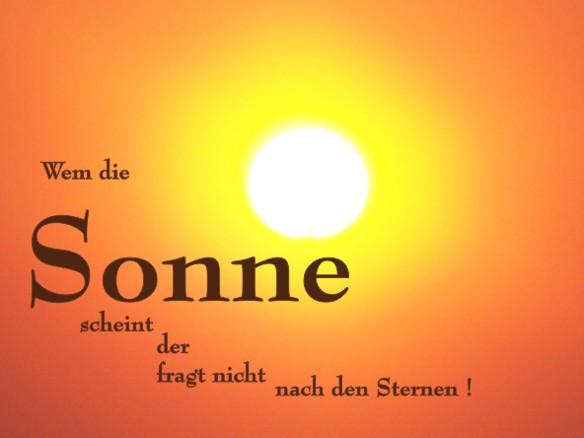 Sonne ist Wärme