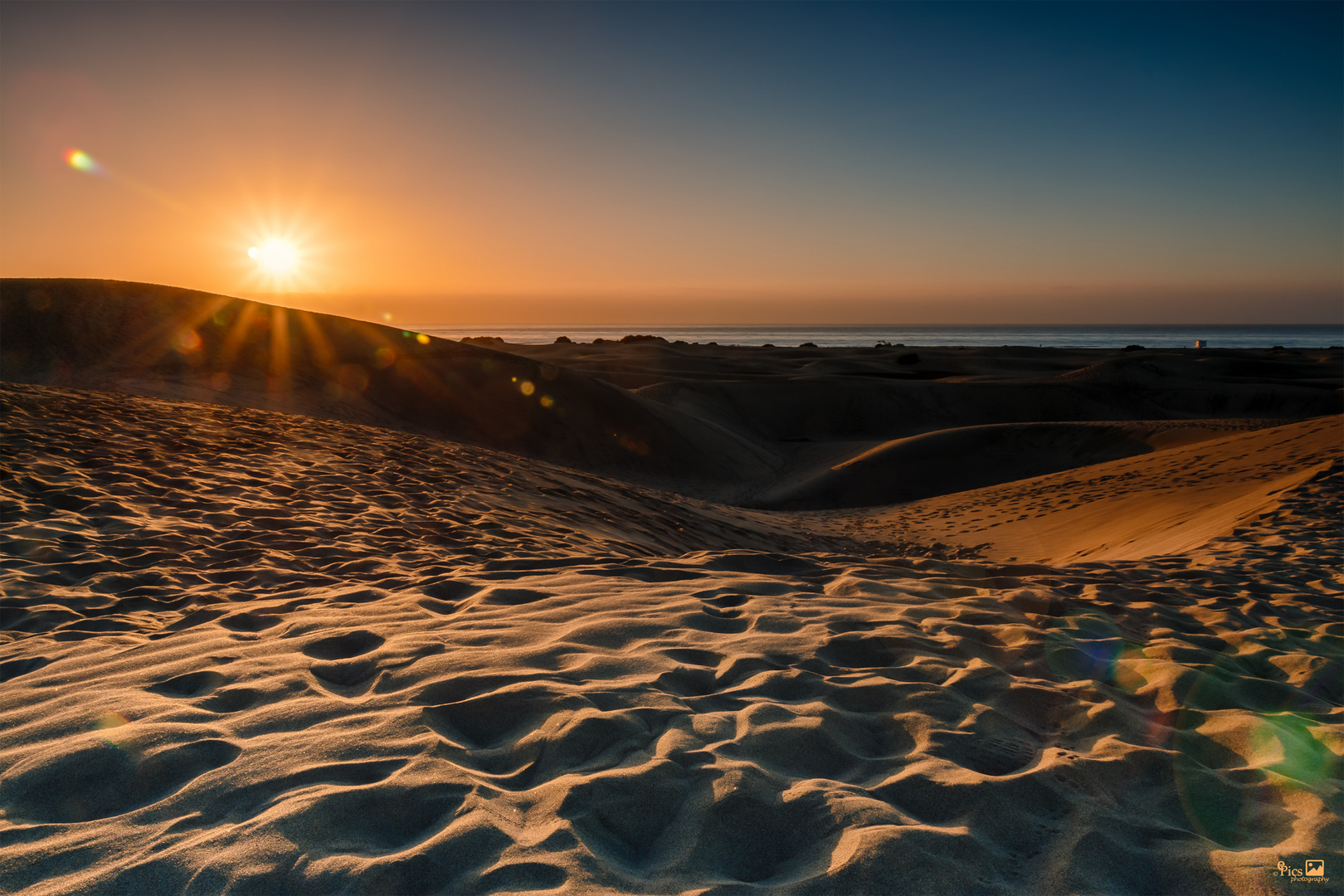 Sonne küsst Düne - Kanaren701