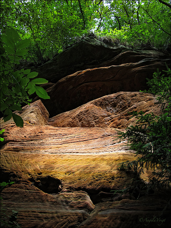 Sonne küßt Felsen...