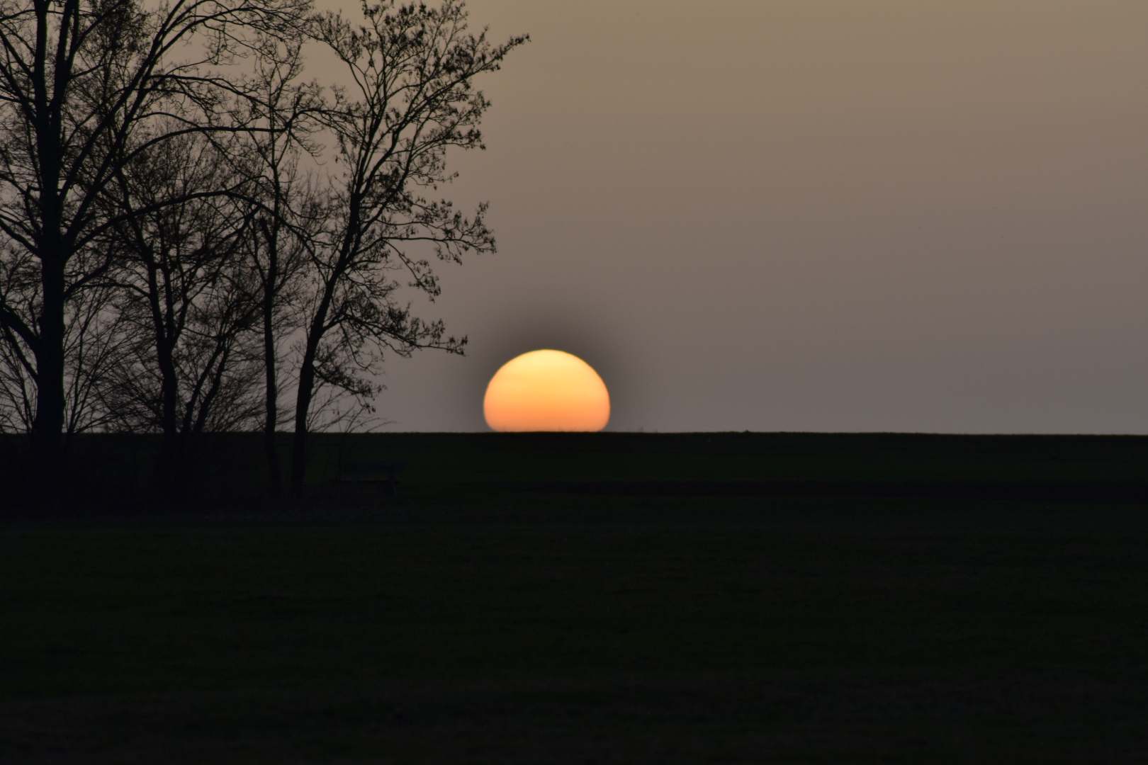 Sonne mit Saharastaub