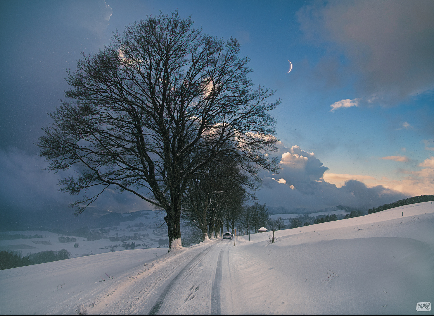 Sonne, Mond und Schneeflöckchen