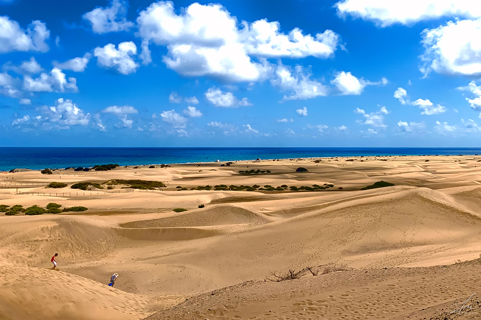 Sonne pur im März auf Maspalomas