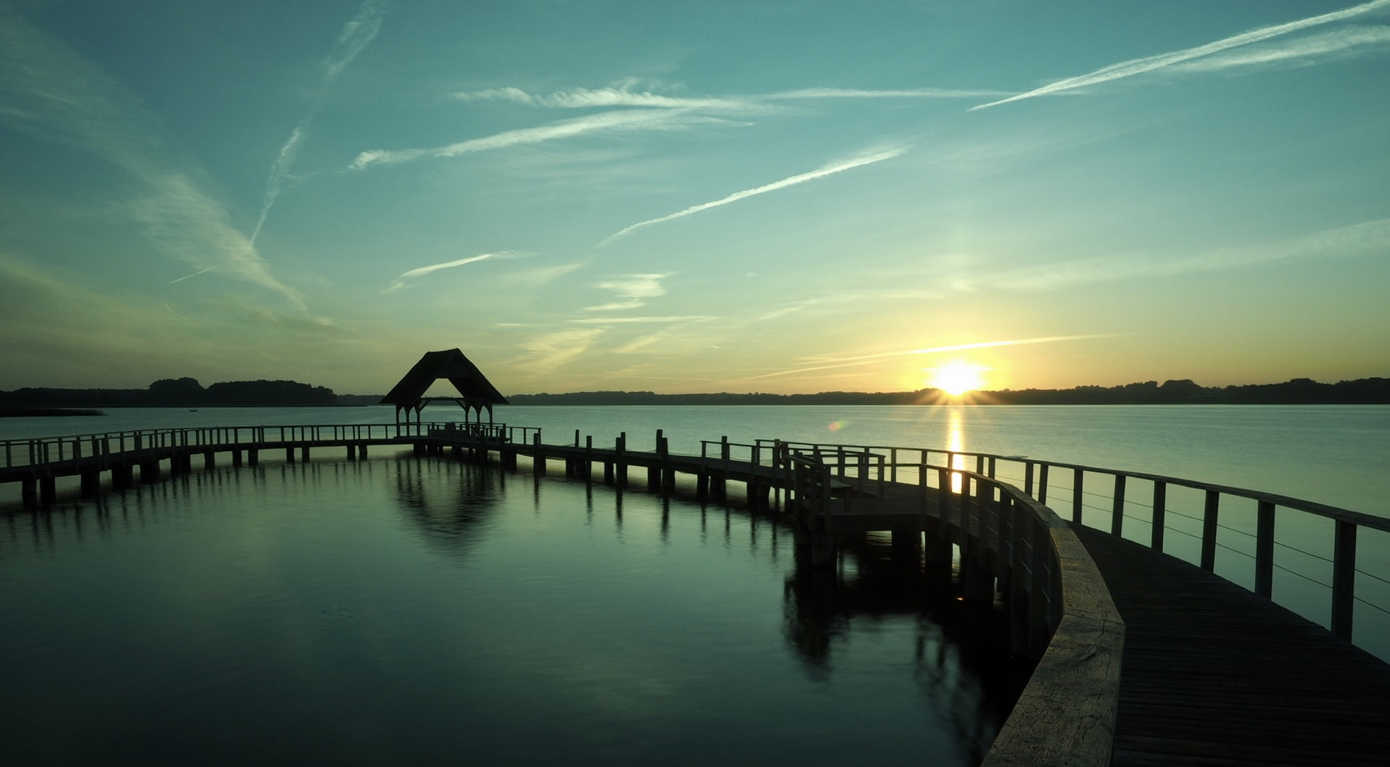 Sonne satt verspricht dieser Sonnenaufgang