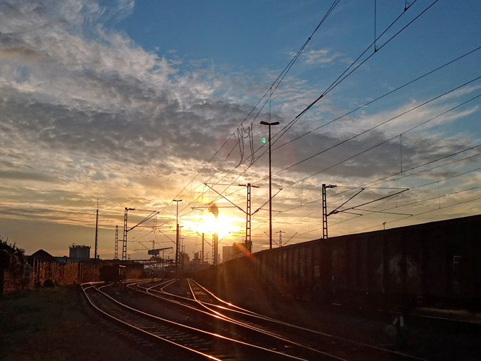 Sonne, Sommer, Rheinhafen