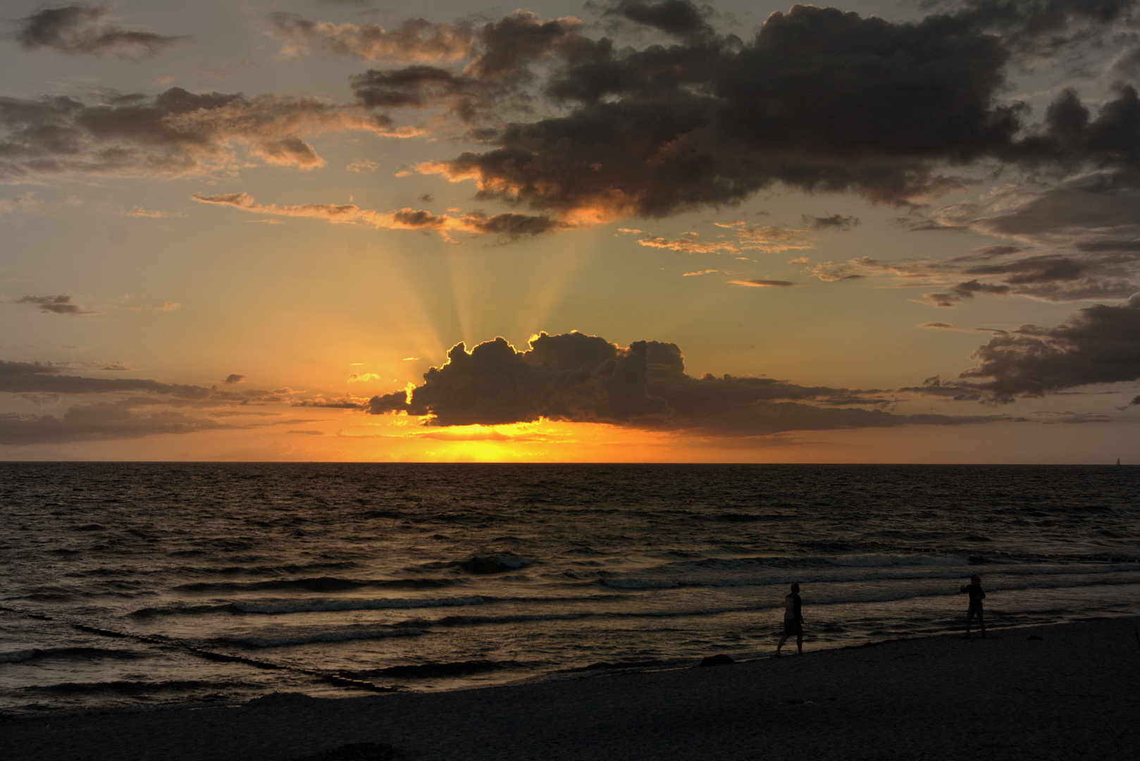 Sonne stralhl am Himmel von Hiddensee